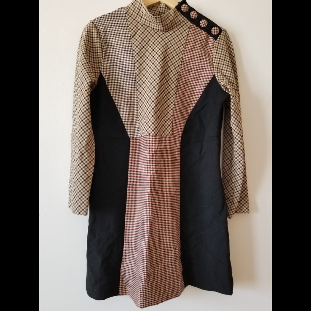 Zara Dress Micro Plaid
